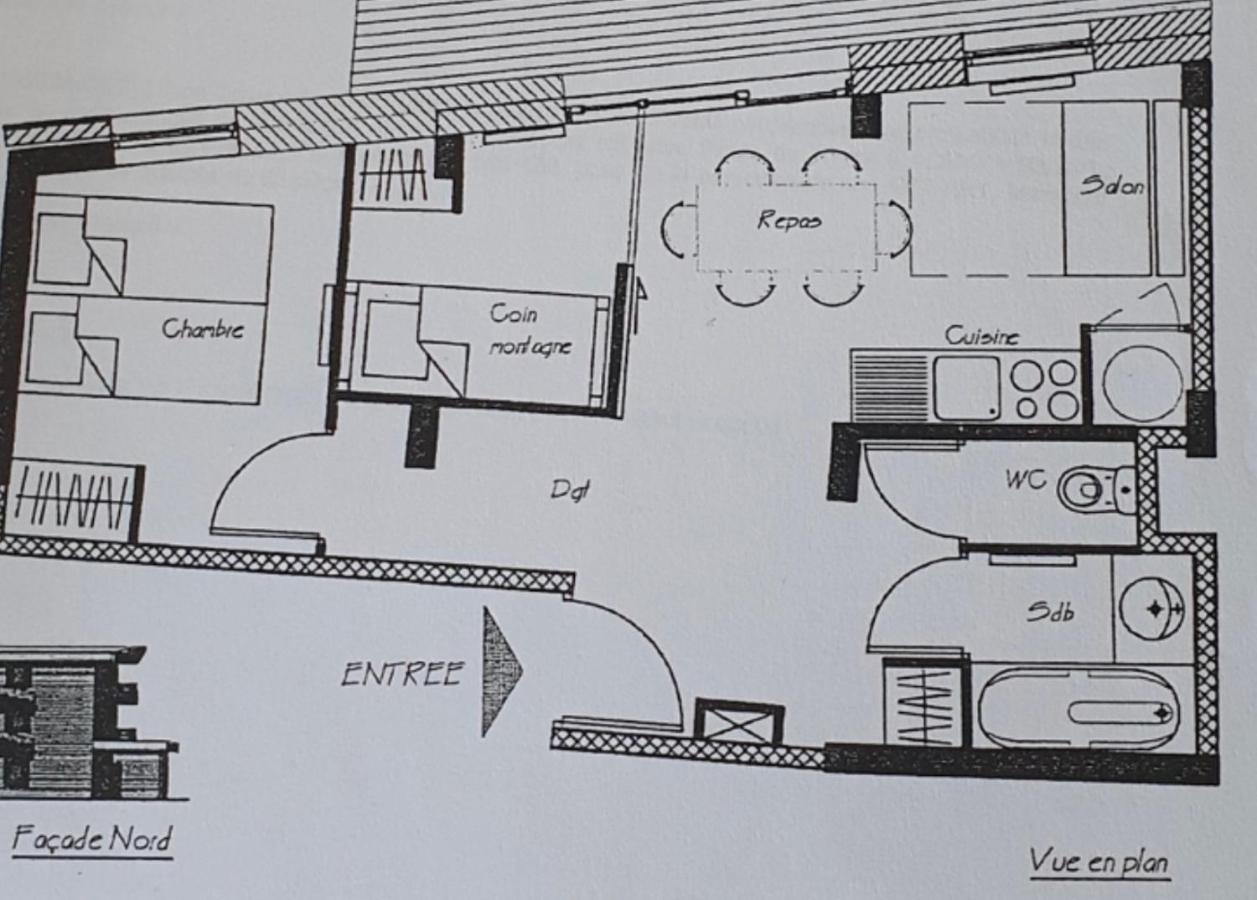 Charmant Appartement Confortable Pour 6 Personnes 40M2 Pied Pistes, Piscine, Wifi, Parking Шамрусс Экстерьер фото